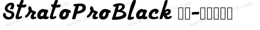 StratoProBlack 下载字体转换
